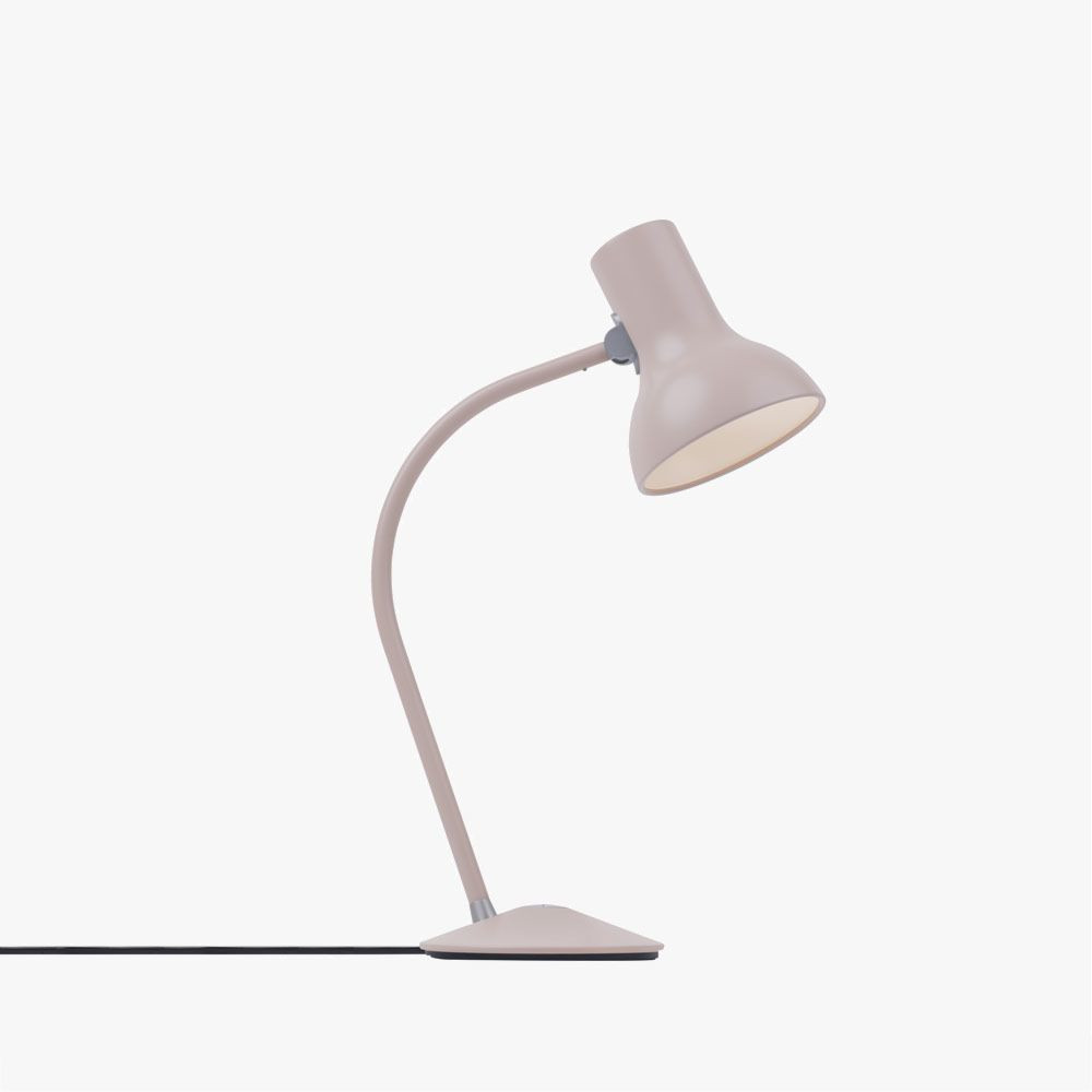 Tischleuchte Typ75 mini -SCHULI mit Vollspektrum LED grau-beige