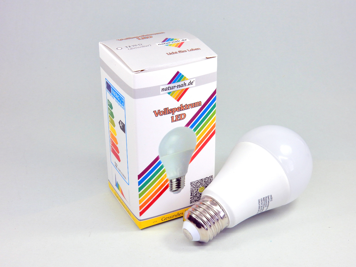 LED Lampe 8 Watt E27 Vollspektrum Tageslichtlampen natur-nah